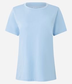Camiseta Básica em Algodão com Manga Curta