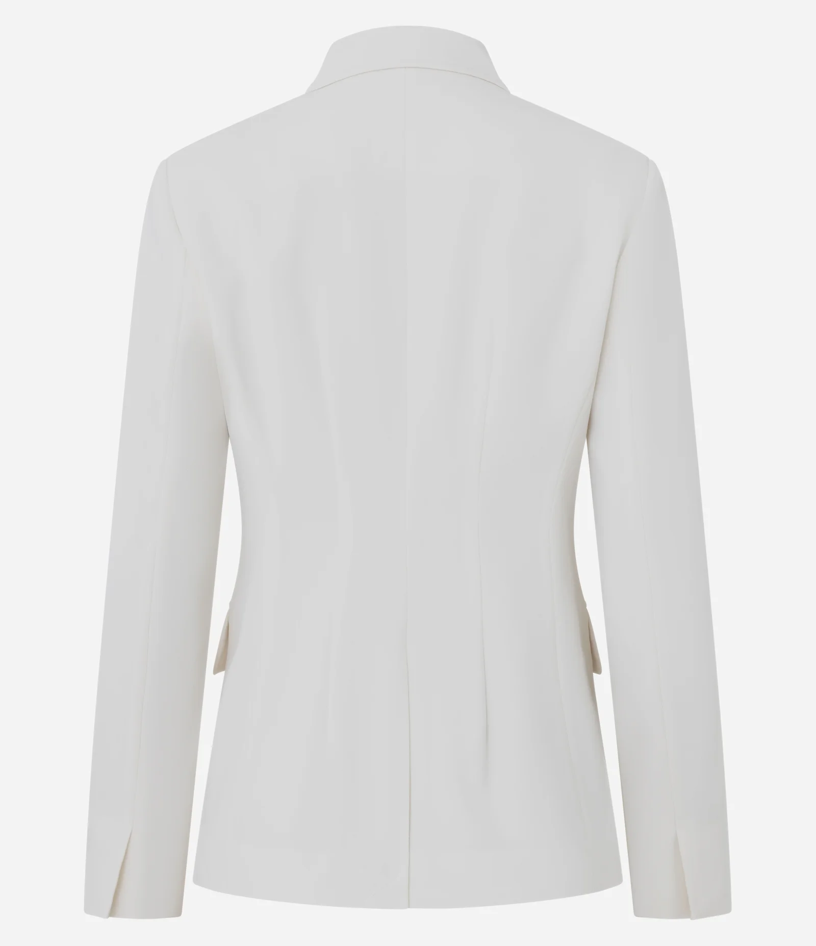 Blazer Ampulheta Alfaiatado com Recortes Estruturados Branco 2