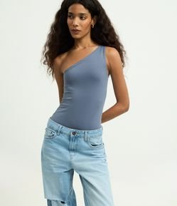 Body Ombro Único em Microfibra