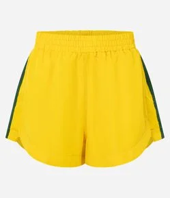 Bermuda Runner Esportiva com Listras Laterais