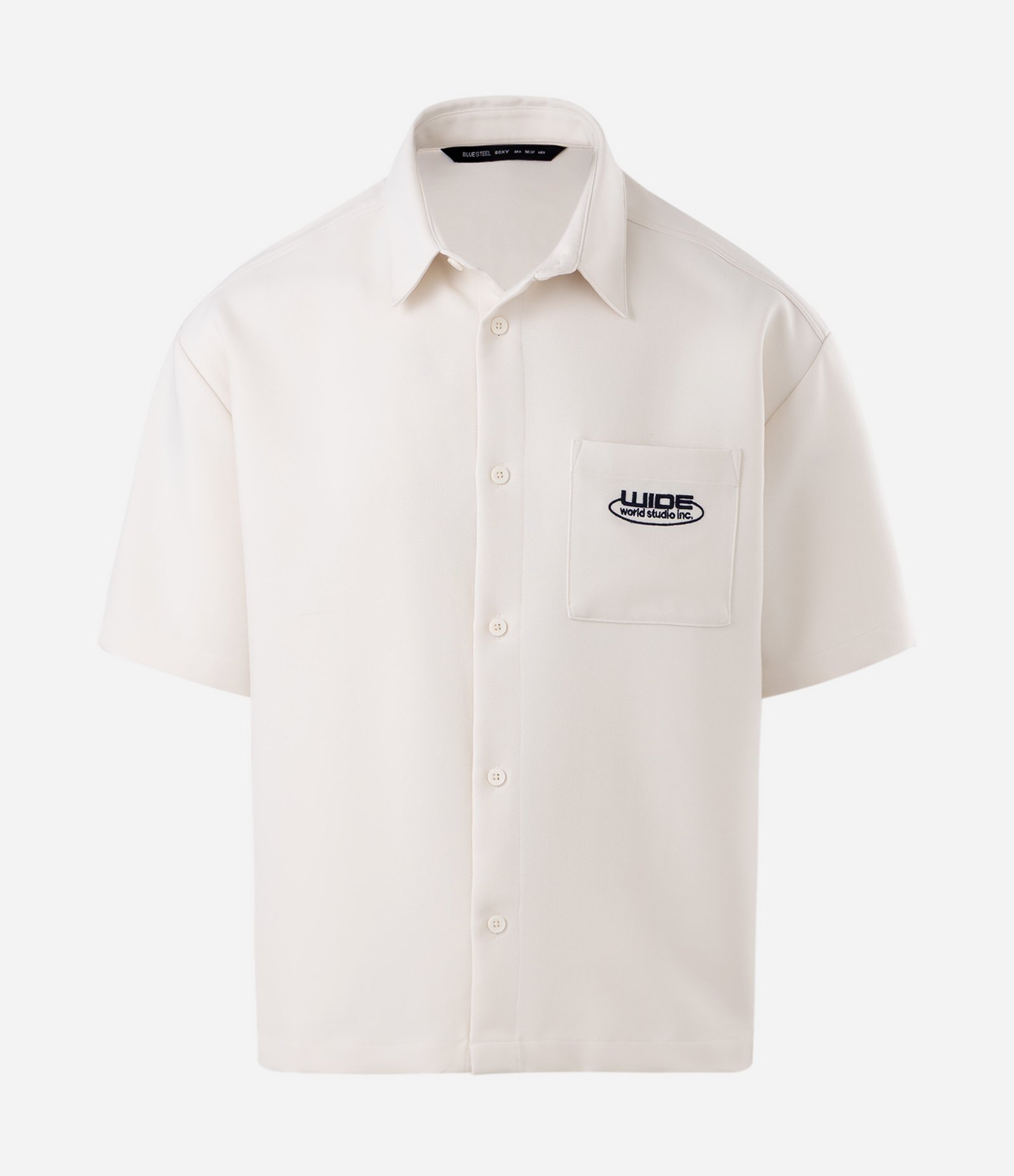 Camisa Boxy com Lettering Bordado Branco 5