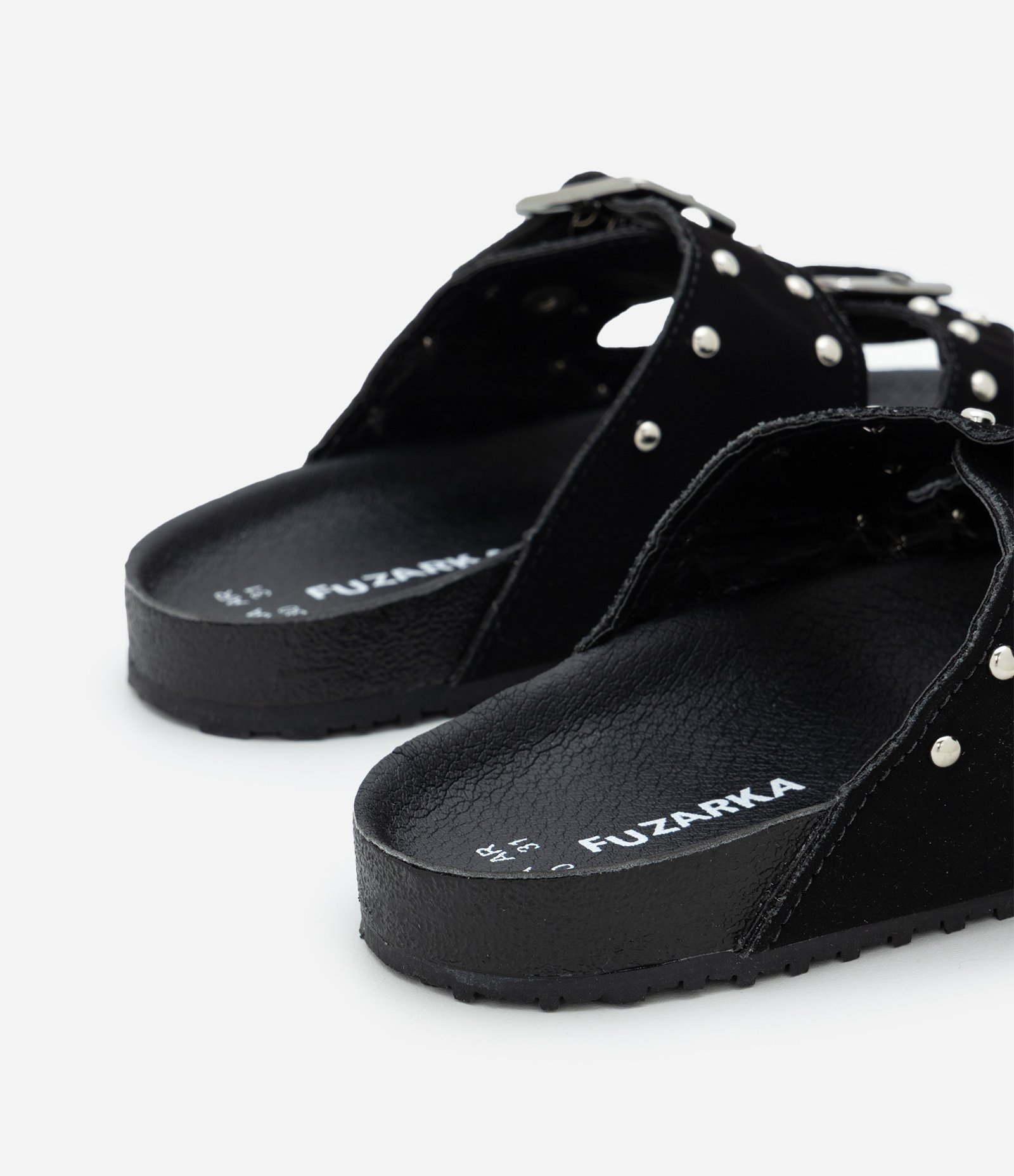 Sandália Comfy Infantil com Tachinhas e Fivelas - tam 27 ao 35 Preto 2