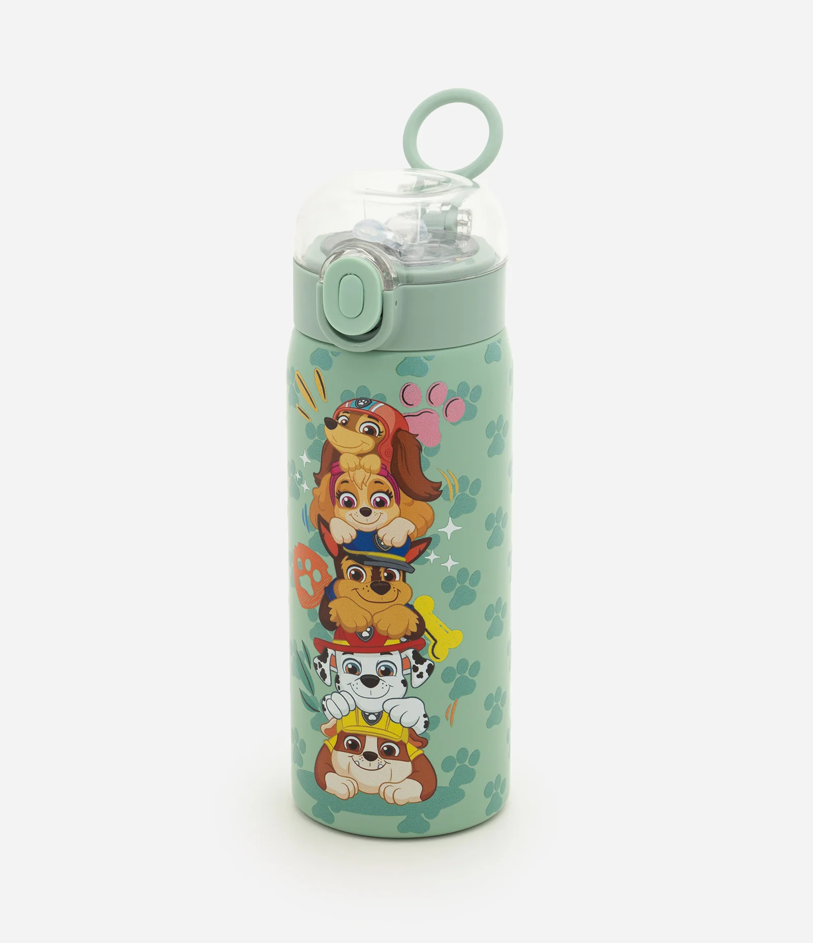 Garrafa Térmica com Estampa Patrulha Canina 450ml Verde 1