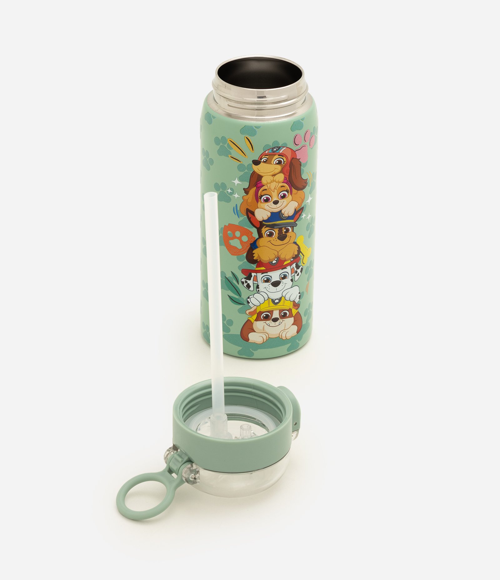 Garrafa Térmica com Estampa Patrulha Canina 450ml Verde 3