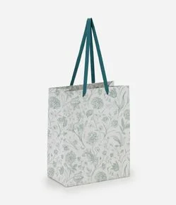 Embalagem de Presente Pequena com Estampa Floral