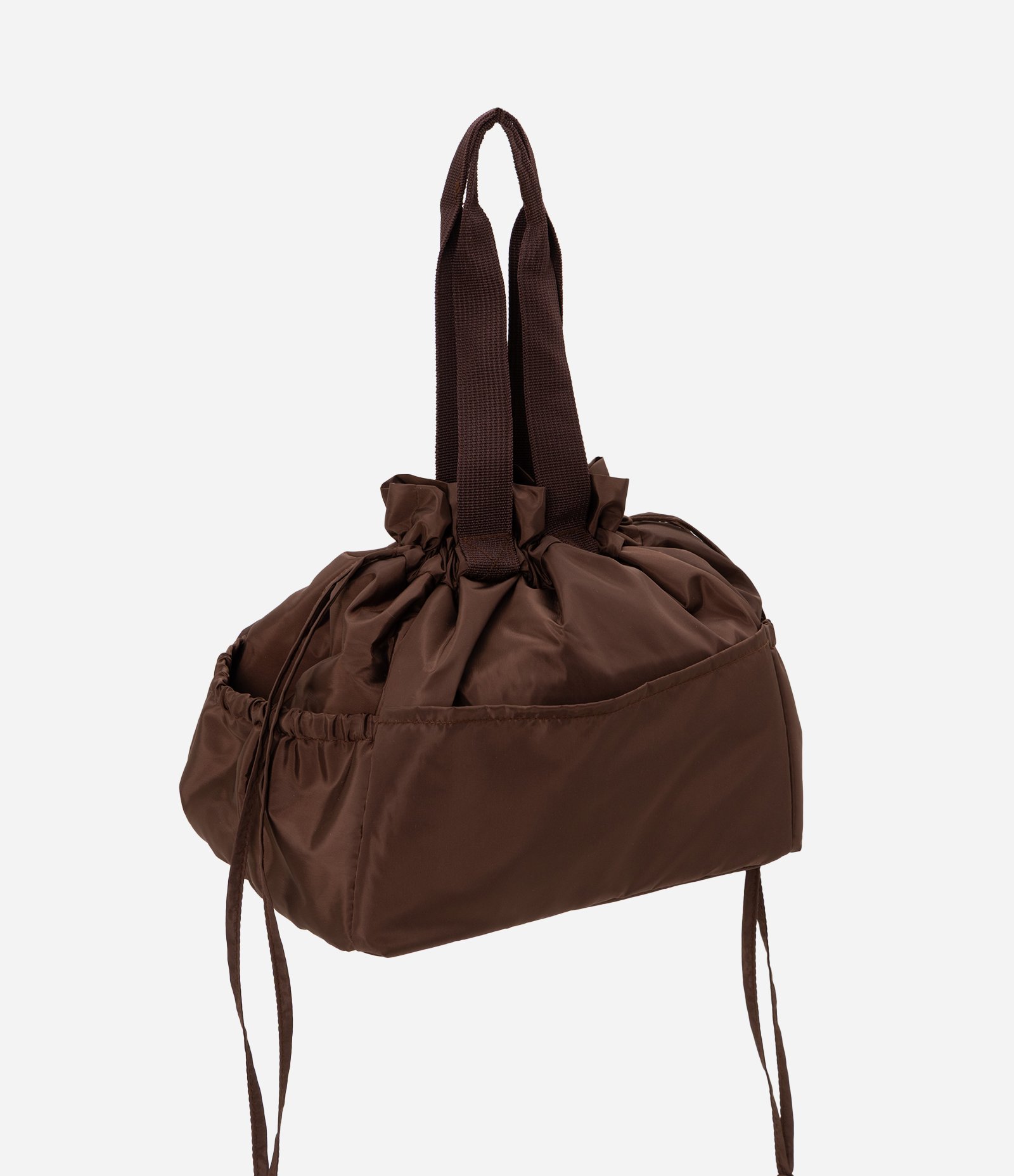 Lancheira com Cordão Ajustável e Bolso Externo Marrom 1