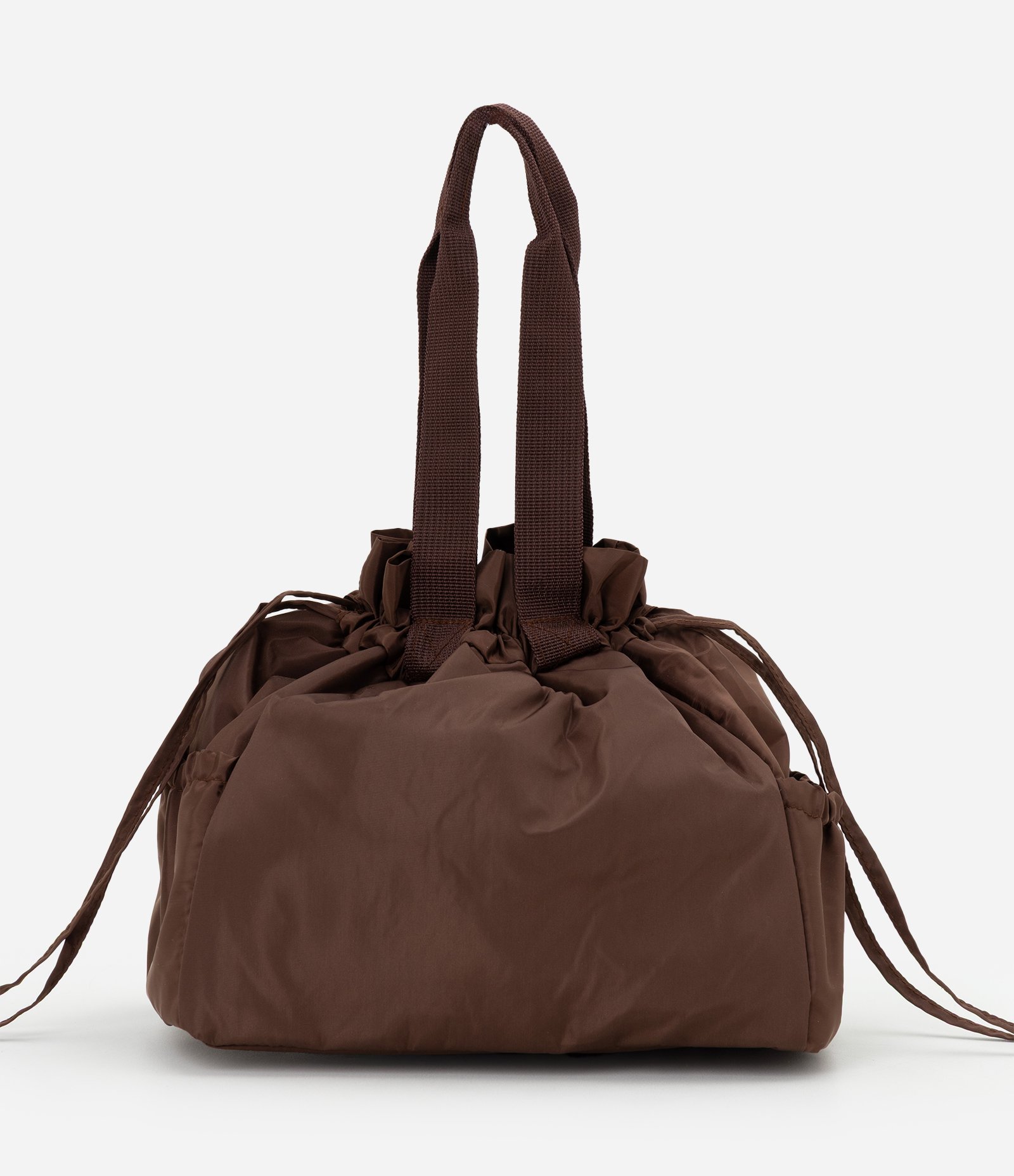 Lancheira com Cordão Ajustável e Bolso Externo Marrom 3