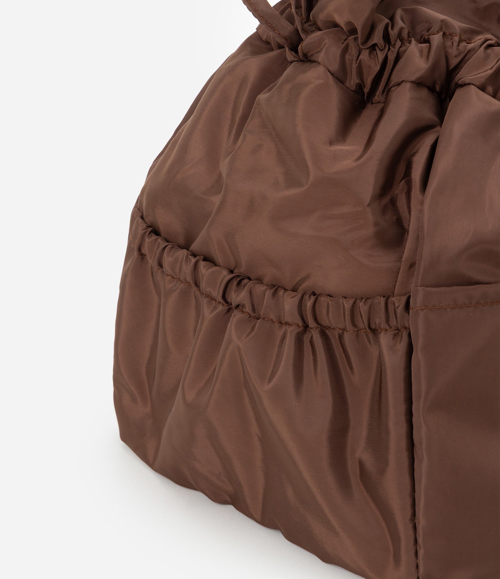 Lancheira com Cordão Ajustável e Bolso Externo Marrom 4