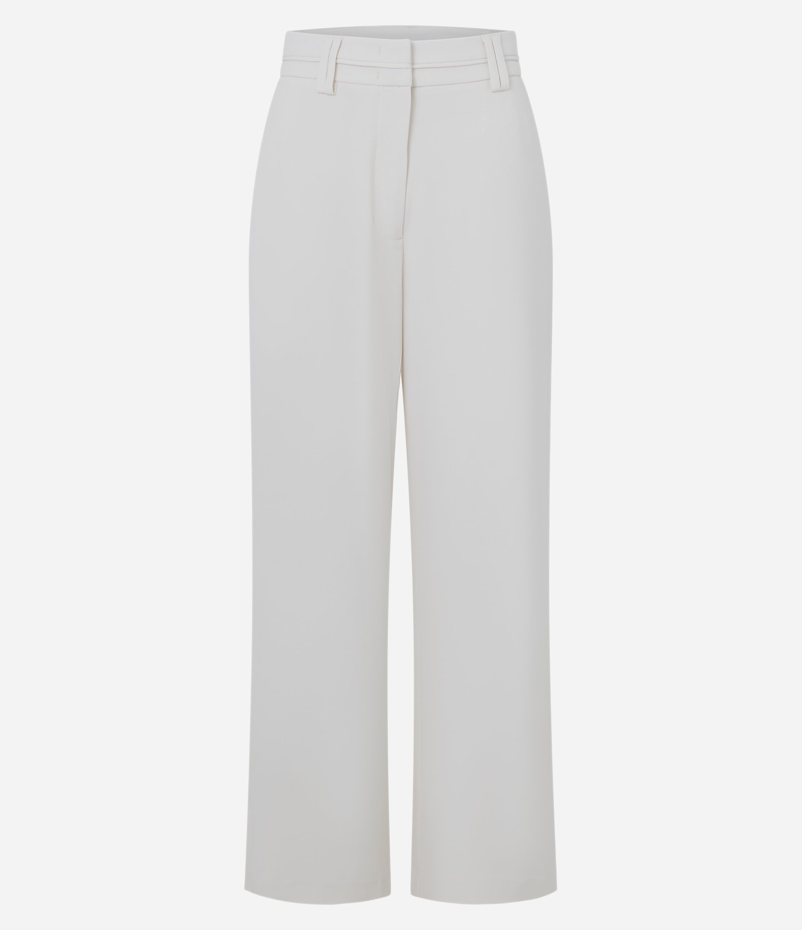 Calça Wide Leg Alfaiatada com Passantes no Cós Bege 7