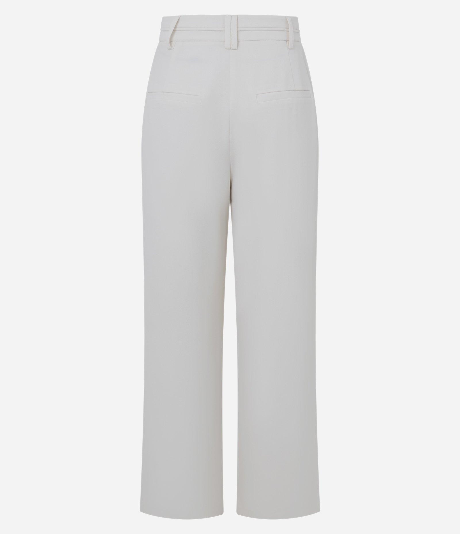 Calça Wide Leg Alfaiatada com Passantes no Cós Bege 8