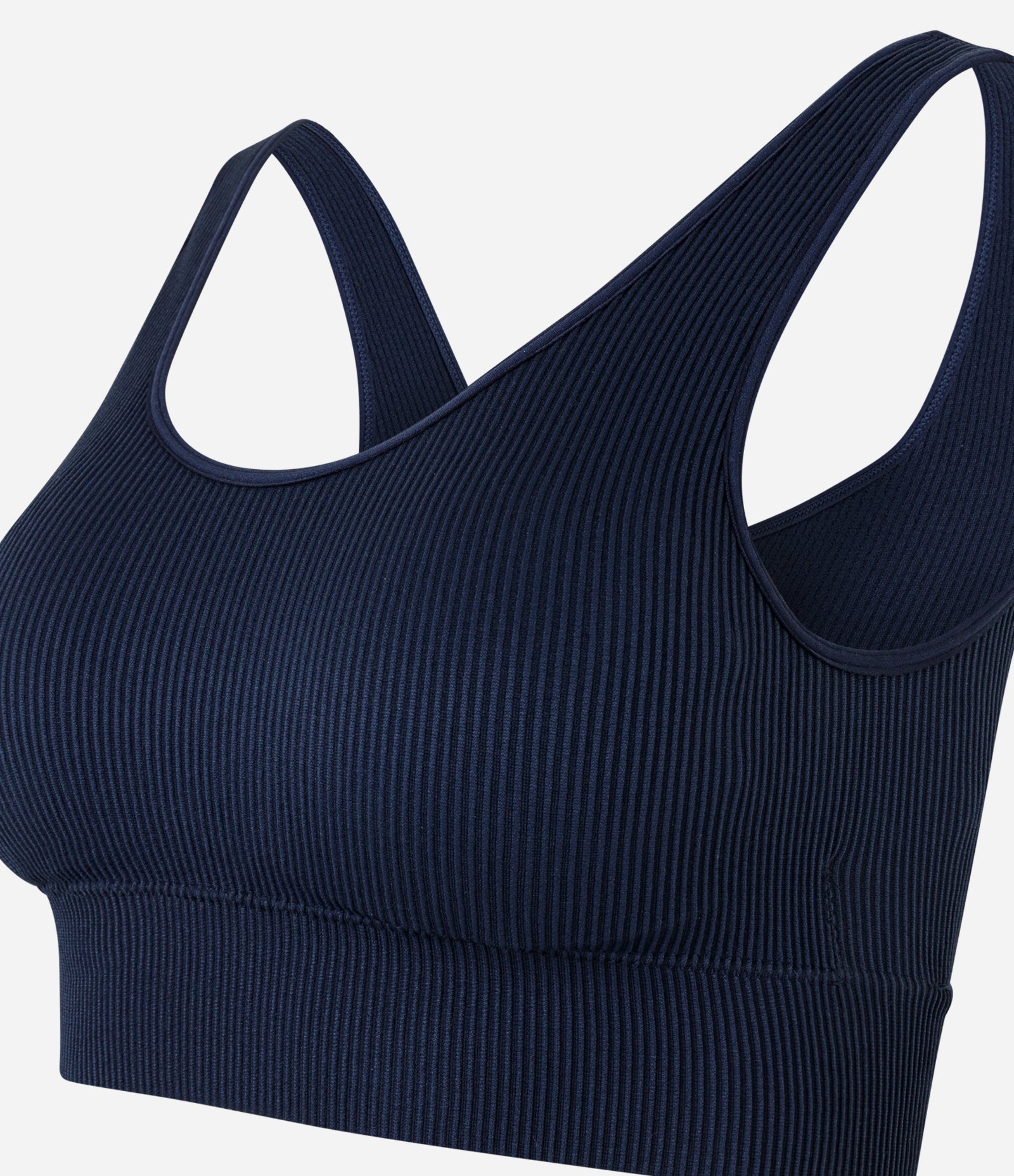 Top Bojo Esportivo Seamless com Alças Largas Azul 6