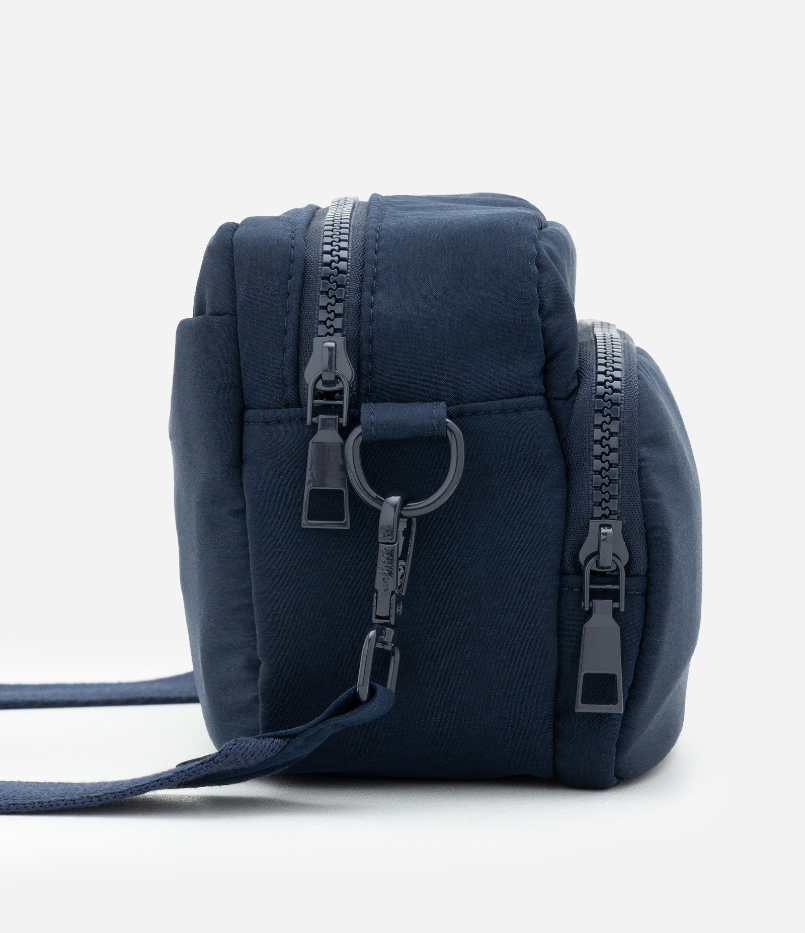 Bolsa Transversal Pequena com Bolso Frontal Azul 2