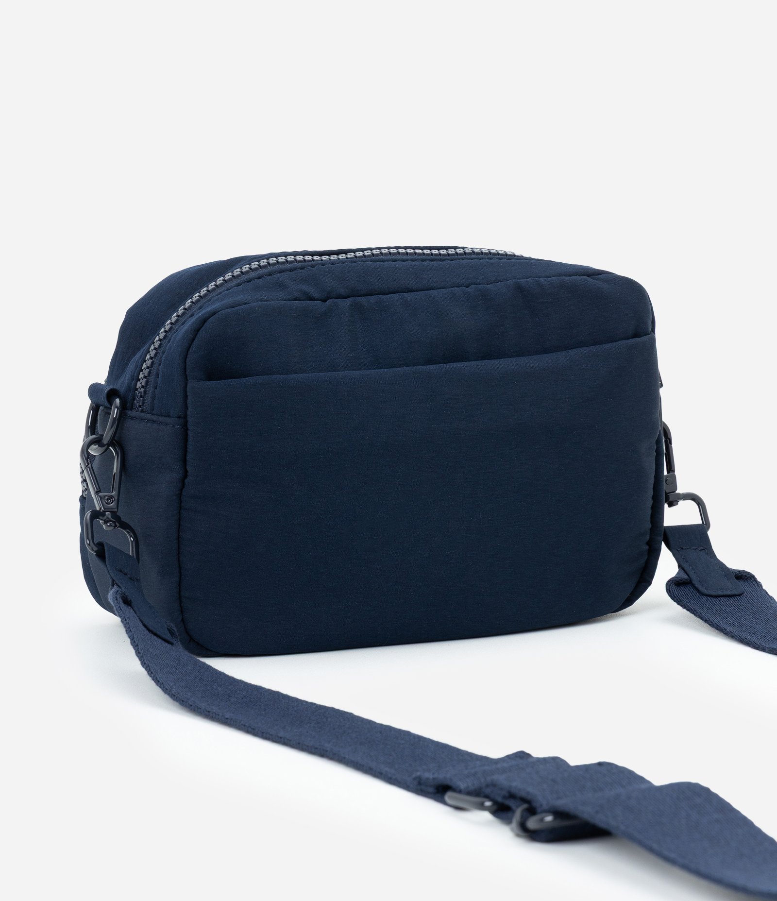 Bolsa Transversal Pequena com Bolso Frontal Azul 3