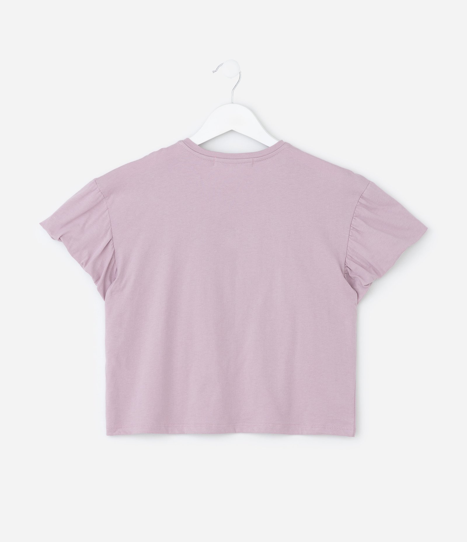 Blusa Infantil com Laço Bordado em Renda – Tam 5 a 14 Anos Lilás 3