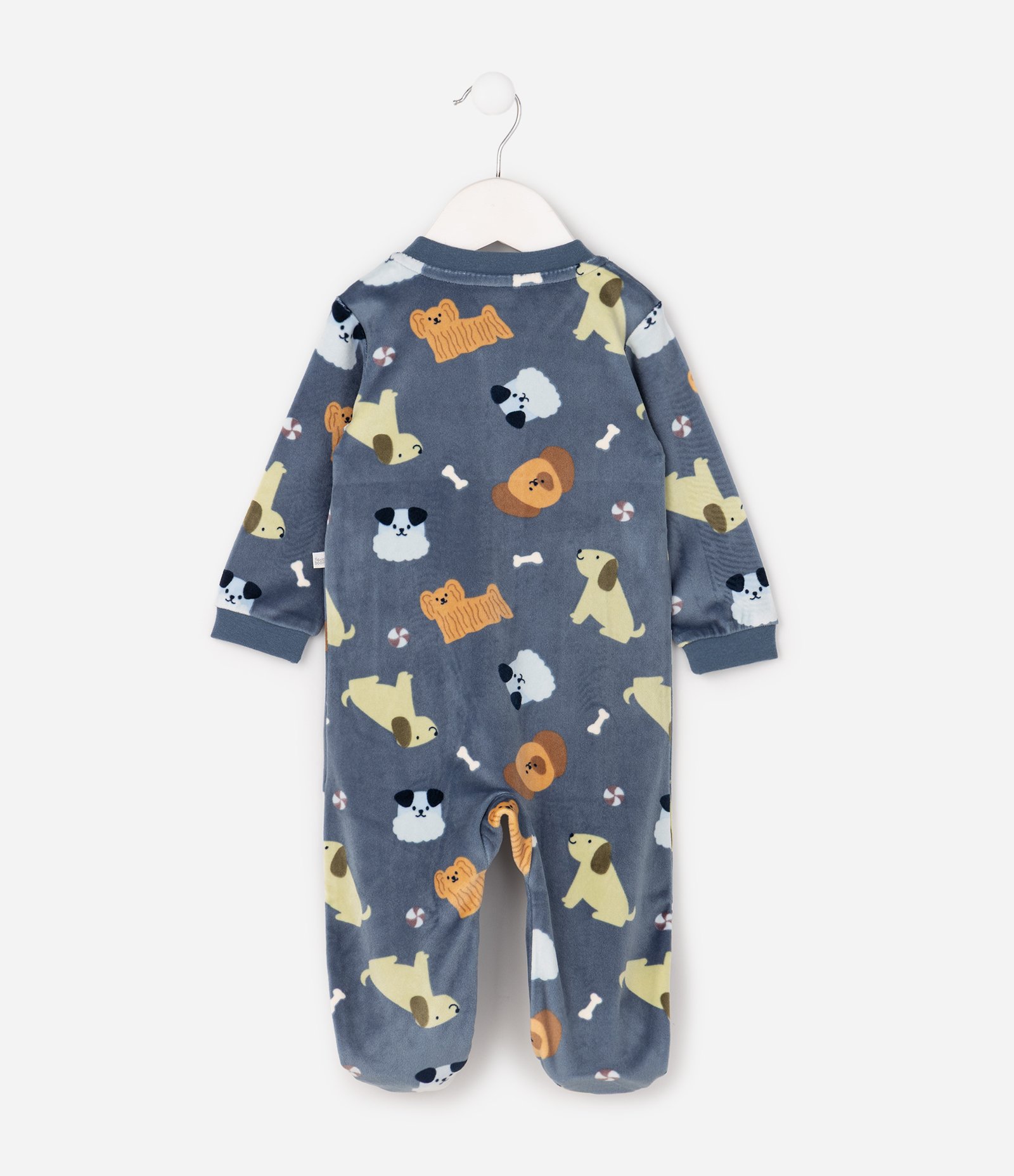 Macacão Infantil com Estampa Cachorro – Tam RN a 24 Meses Azul 3