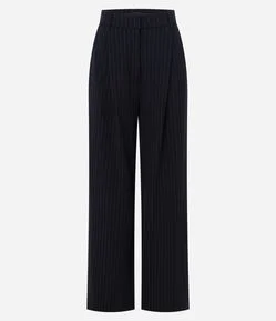 Calça Risca de Giz em Ponto Roma