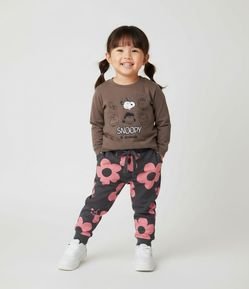 Camiseta Infantil Manga Longa Estampa Snoopy Friends – Tam 2 a 6 Anos