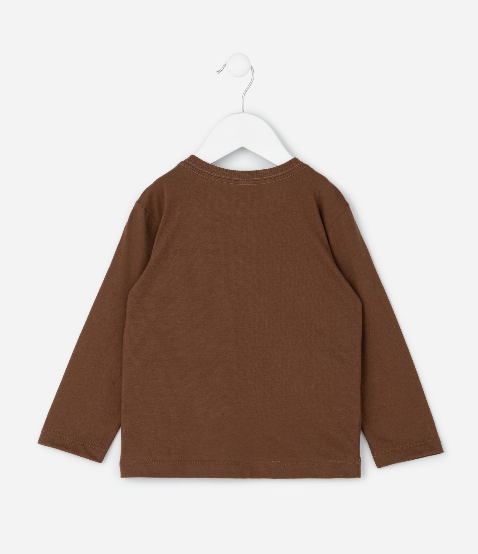 Camiseta Infantil com Estampa Mickey Crew – Tam 2 a 6 Anos Marrom 2