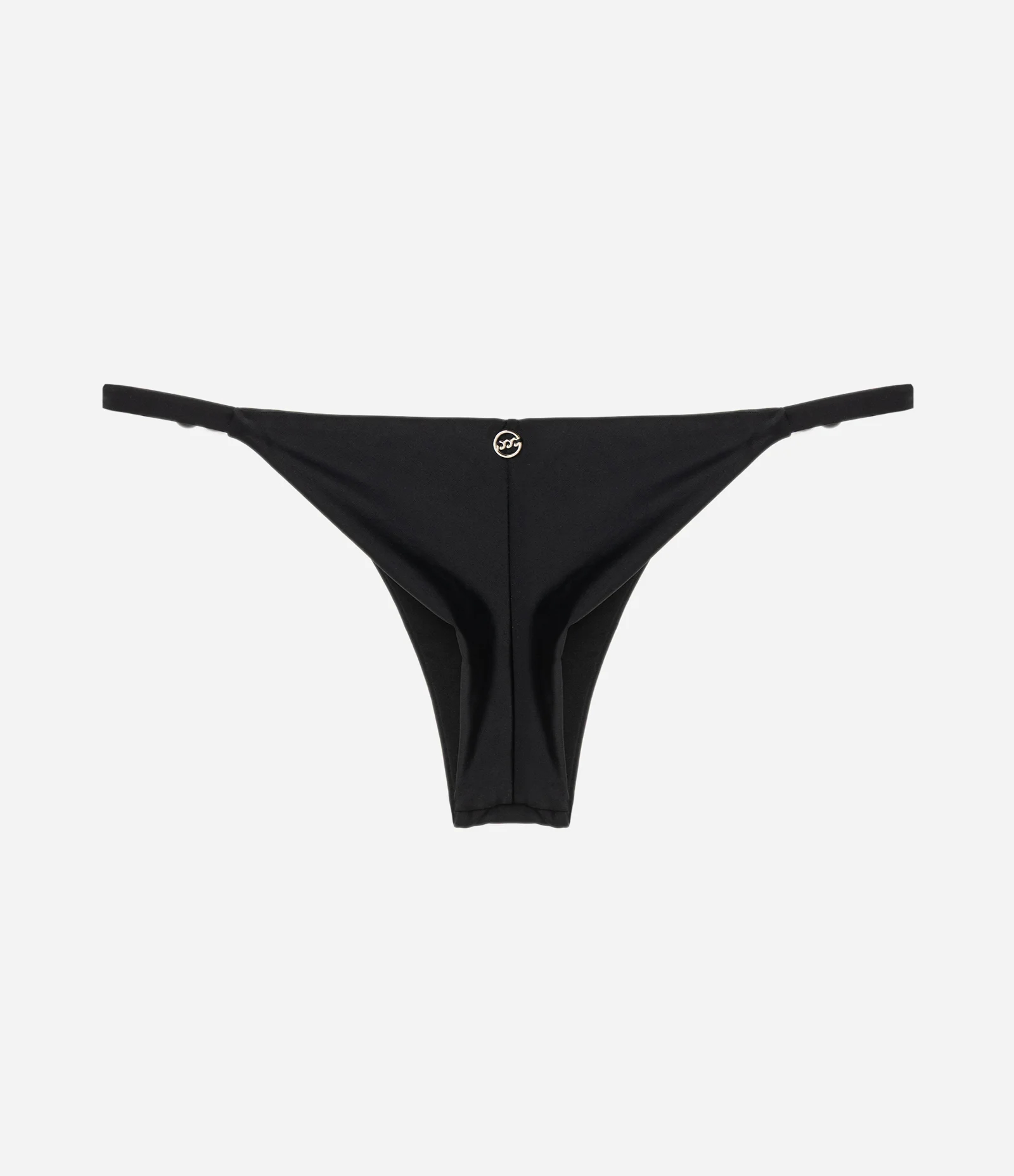 Biquíni Calcinha String em Poliamida com Conchinhas Preto 6