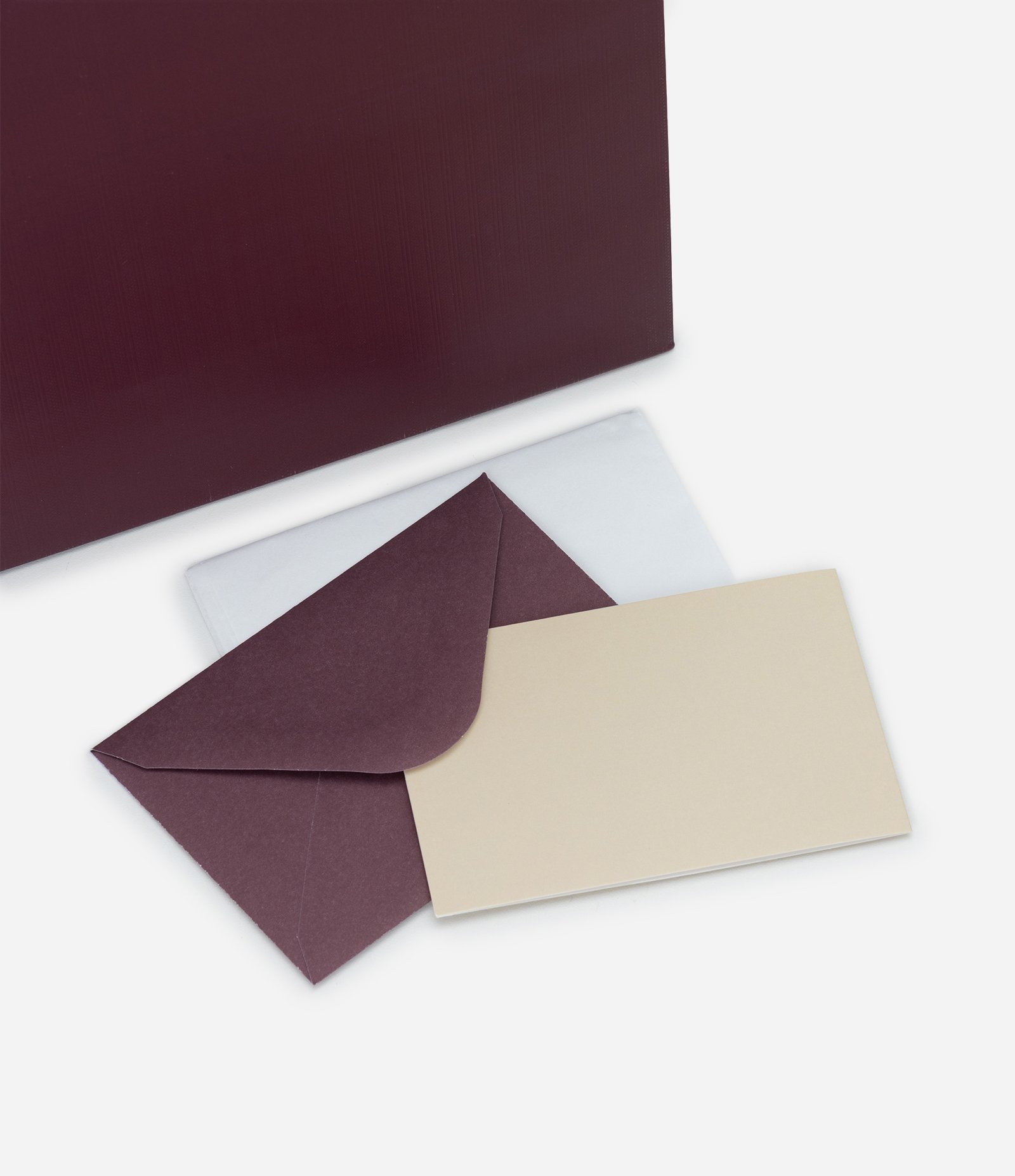 Embalagem de Presente Fosco Pequeno com Envelope Vinho 4