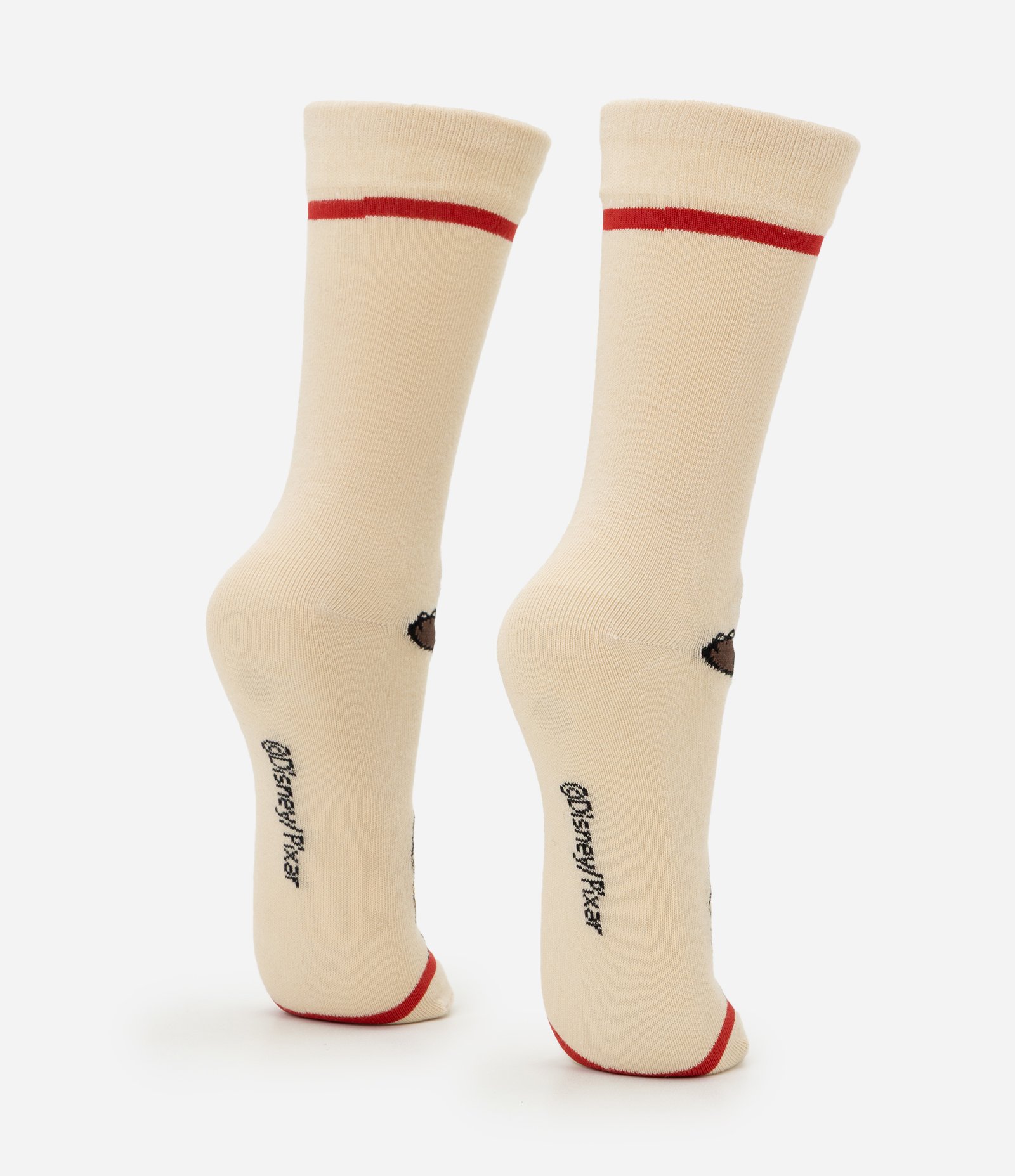 Meia Cano Alto com Estampa Toy Story Bege 3