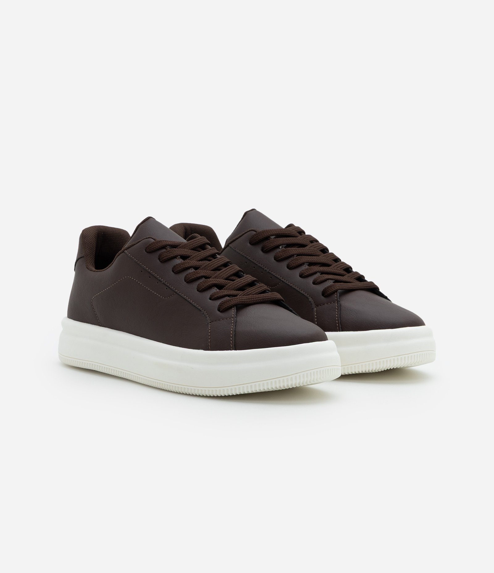 Tênis Casual em PU com Solado Bold Marrom 2