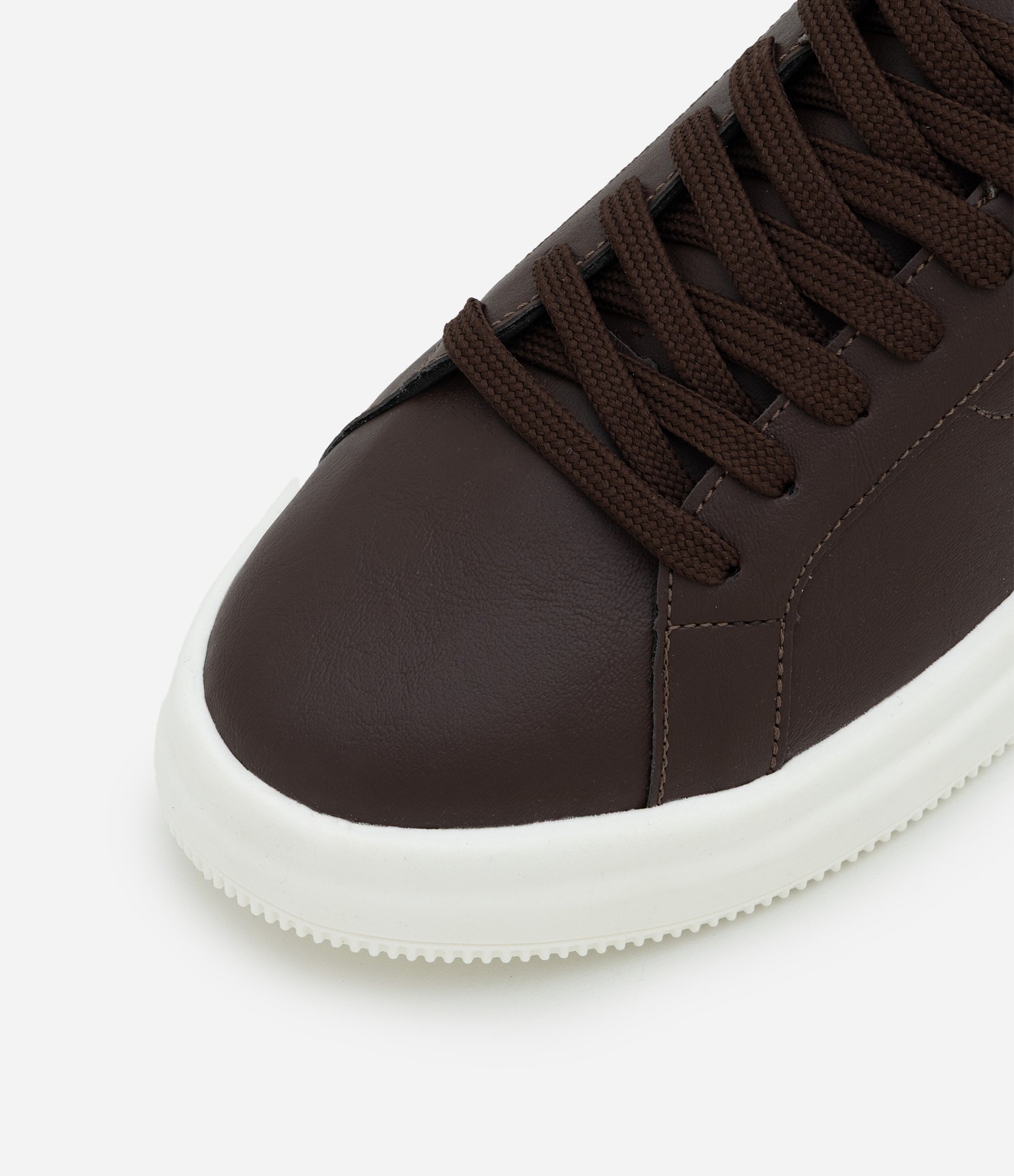 Tênis Casual em PU com Solado Bold Marrom 5