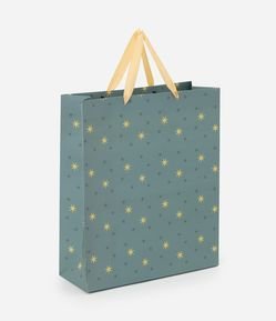 Embalagem de Presente Média com Estampa de Estrelas