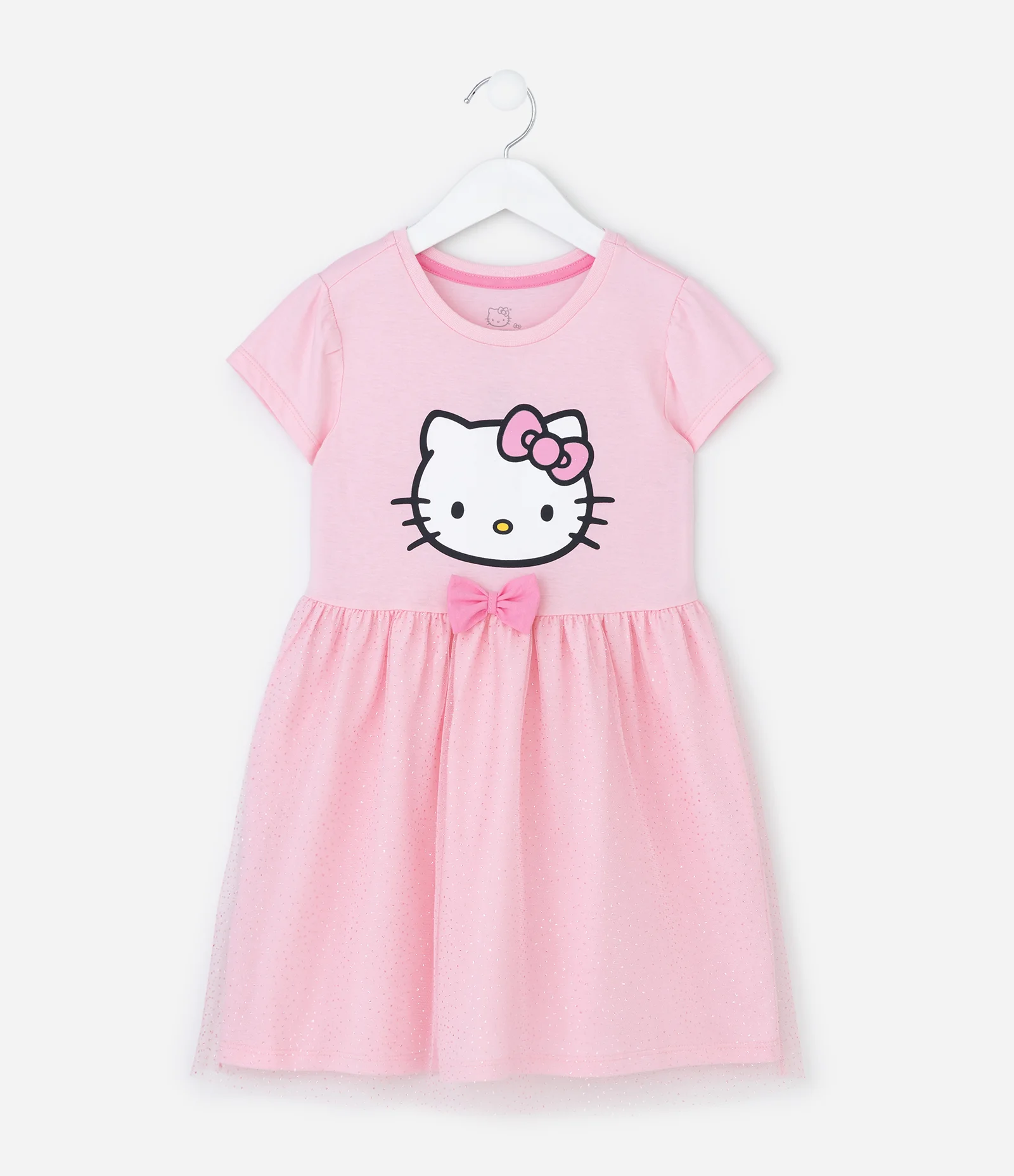 Camisola Infantil com Estampa Hello Kitty e Saia de Tule – Tam 3 a 8 Anos Rosa Claro 2