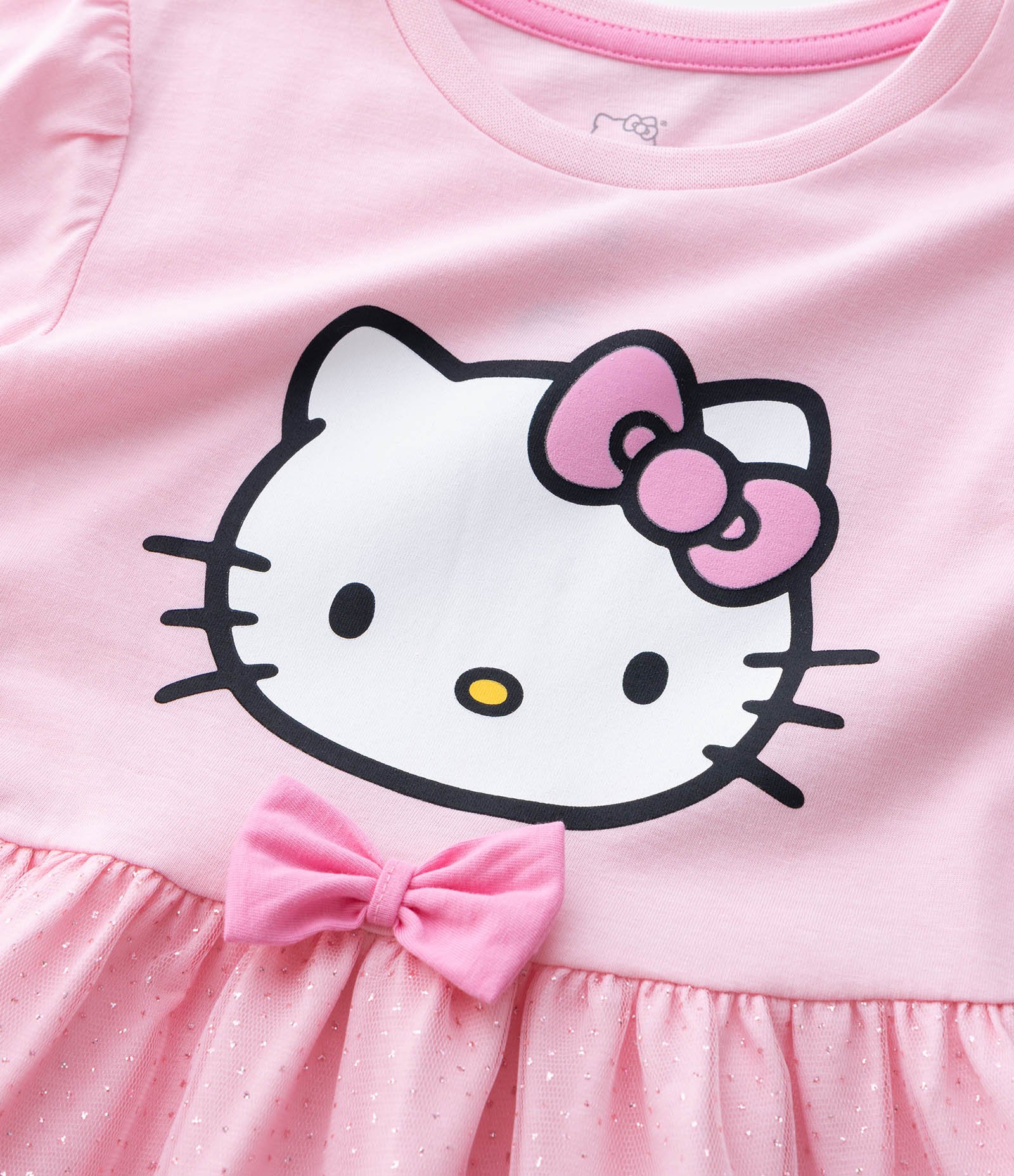 Camisola Infantil com Estampa Hello Kitty e Saia de Tule – Tam 3 a 8 Anos Rosa Claro 7