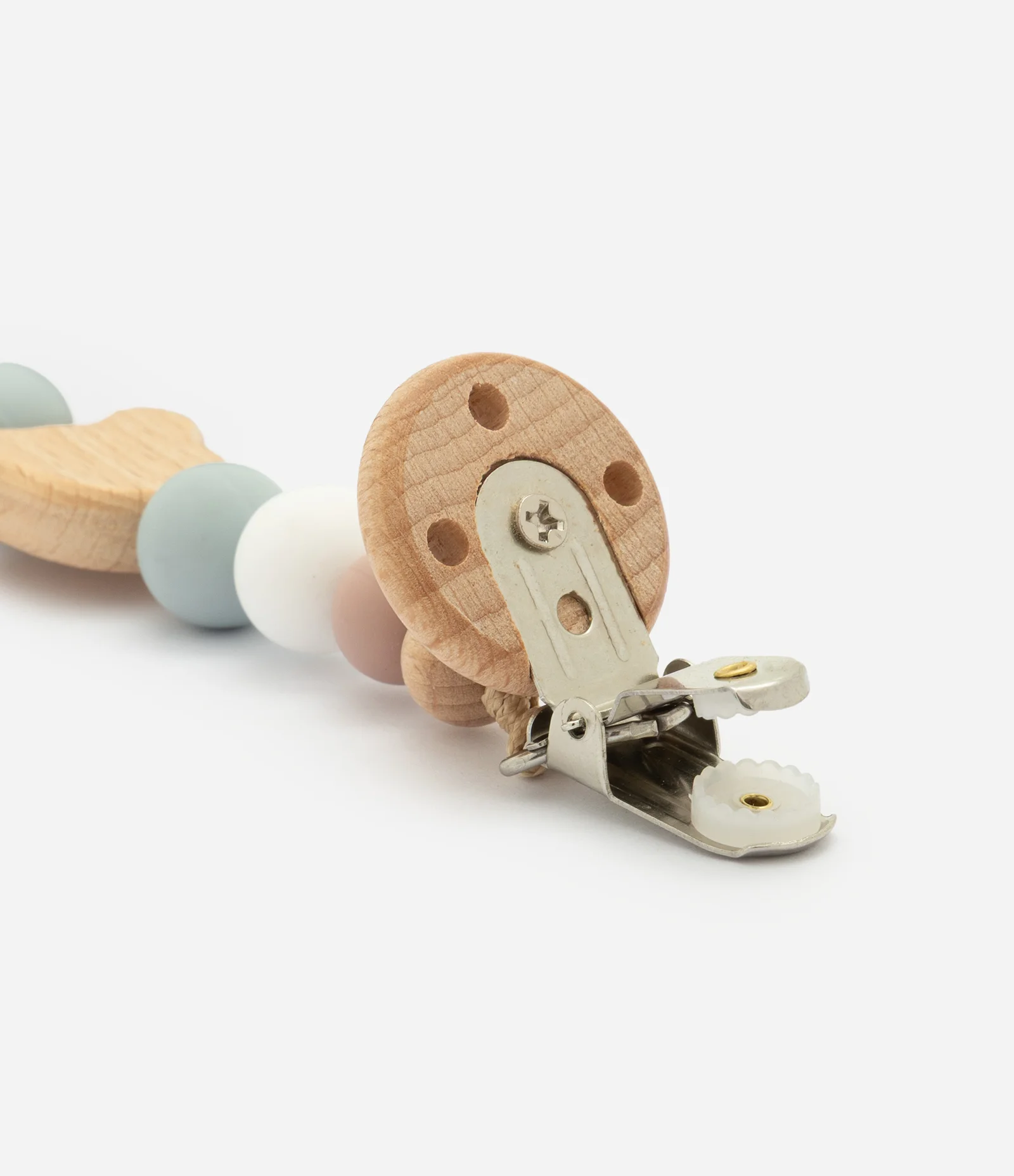 Prendedor de Chupeta em Silicone com Urso - Tam Único Verde 2