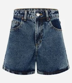 Short Mom em Jeans com Cintura Alta