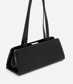 Bolsa Bowling Média em PU com Detalhes Metalizados