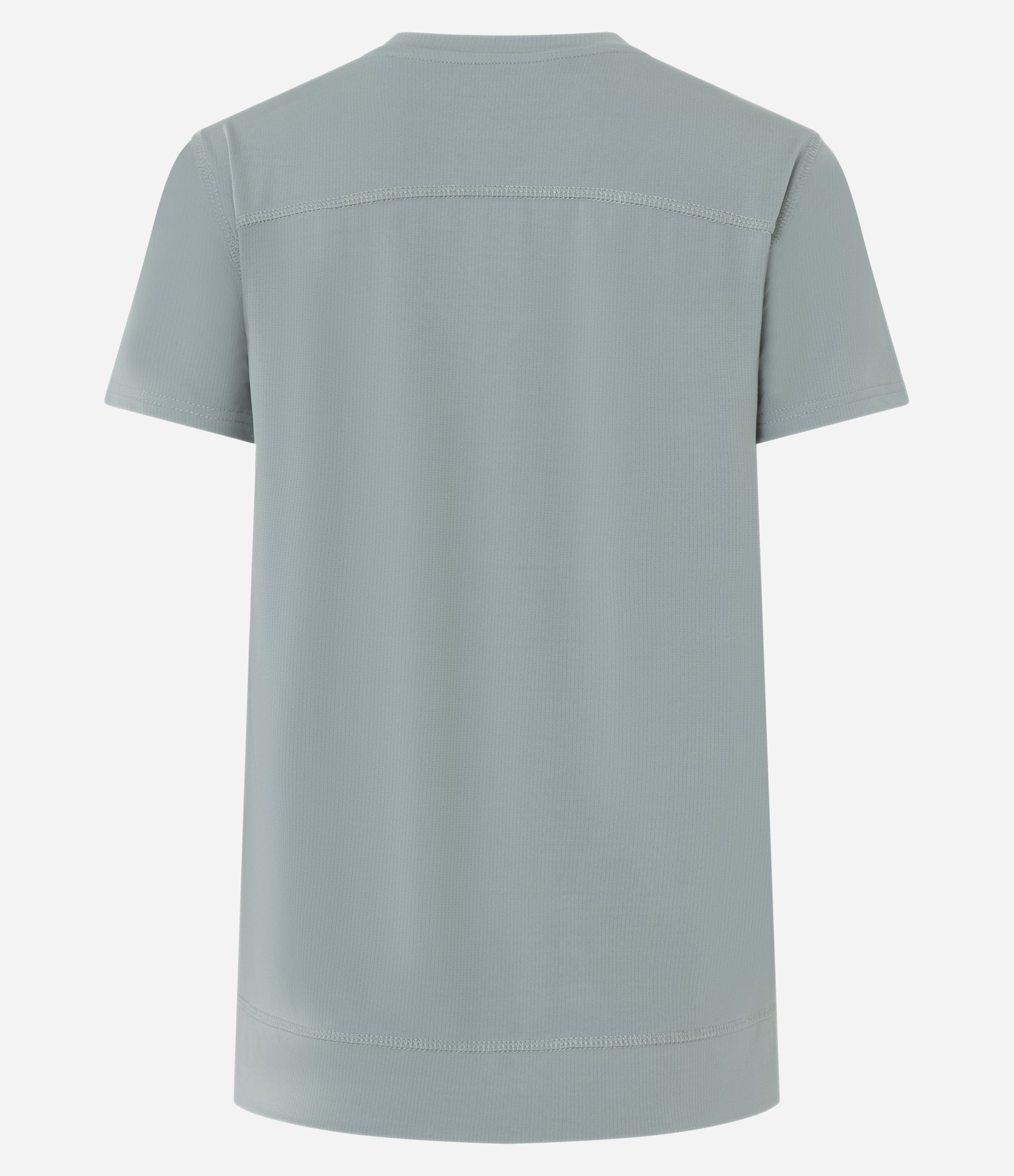 Camiseta Esportiva em Microfibra Furadinha com Barra Mullet Verde 7
