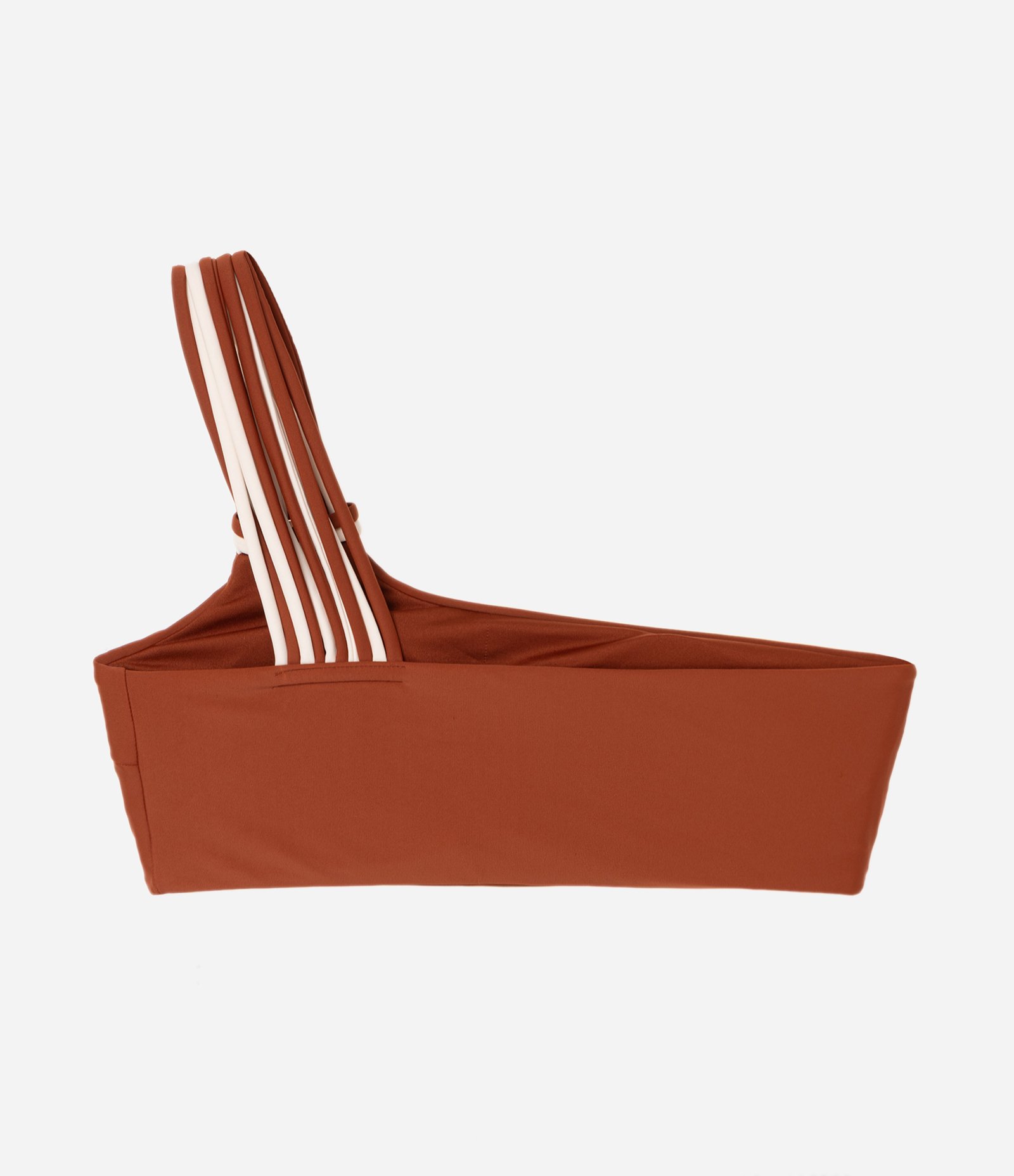 Biquíni Top Bandeau em Microfibra com Alças Bicolores Marrom 6