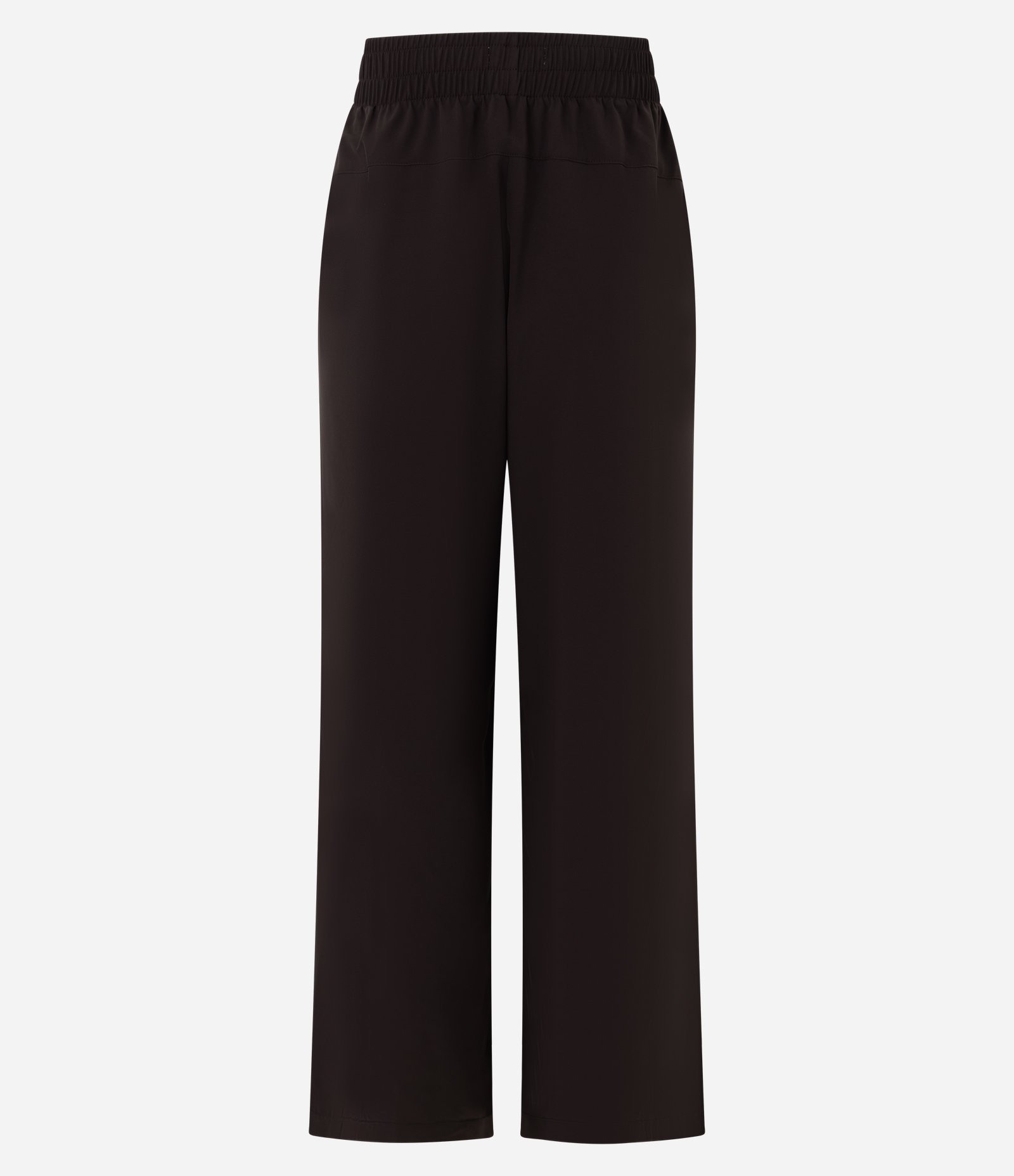 Calça Reta Esportiva com Friso Contrastante Marrom 7