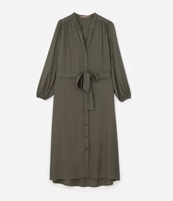 Vestido Chemise com Cinto Faixa Curve & Plus Size