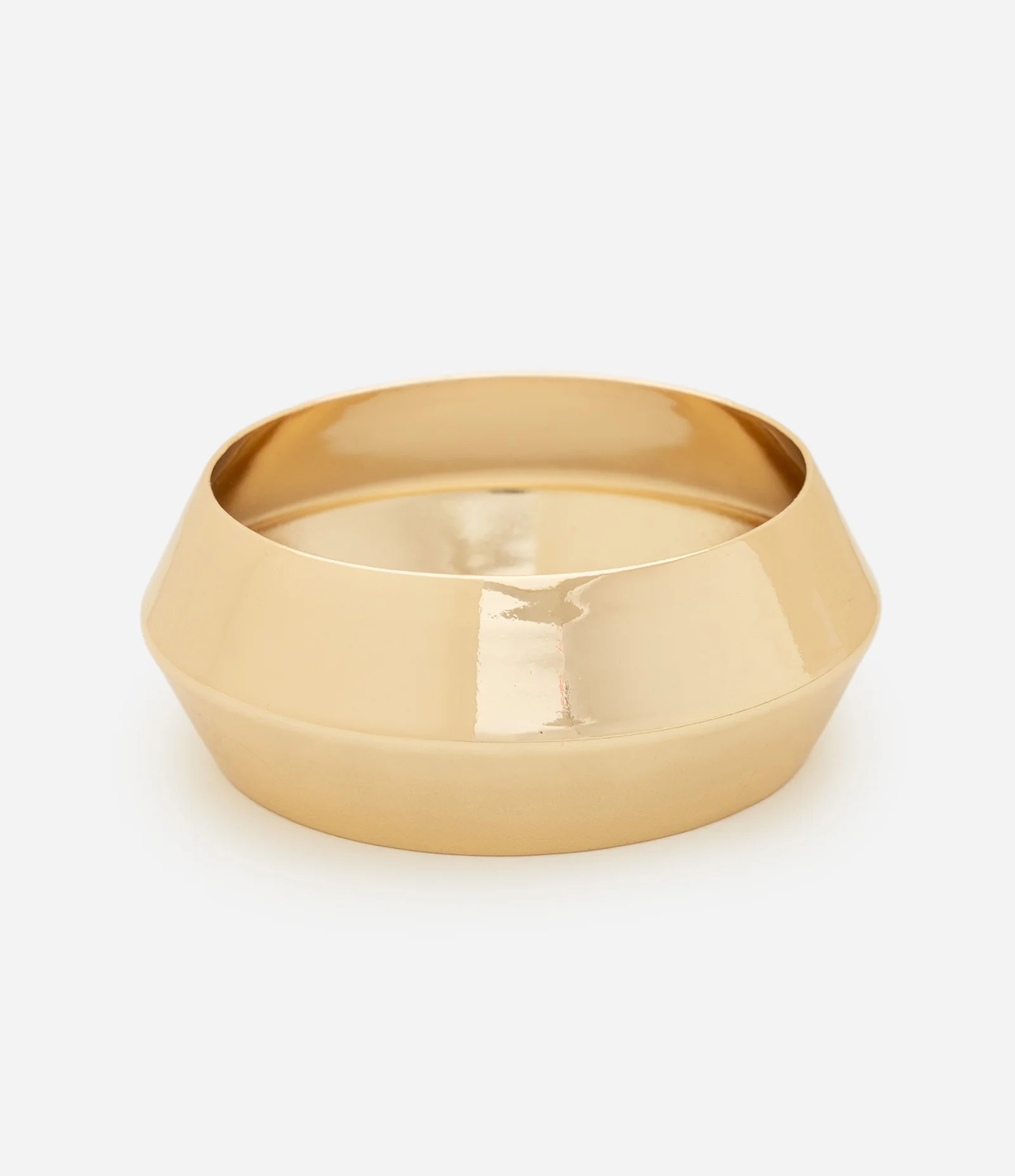 Bracelete em Metal Fechado com Modelo Rígido Dourado 2