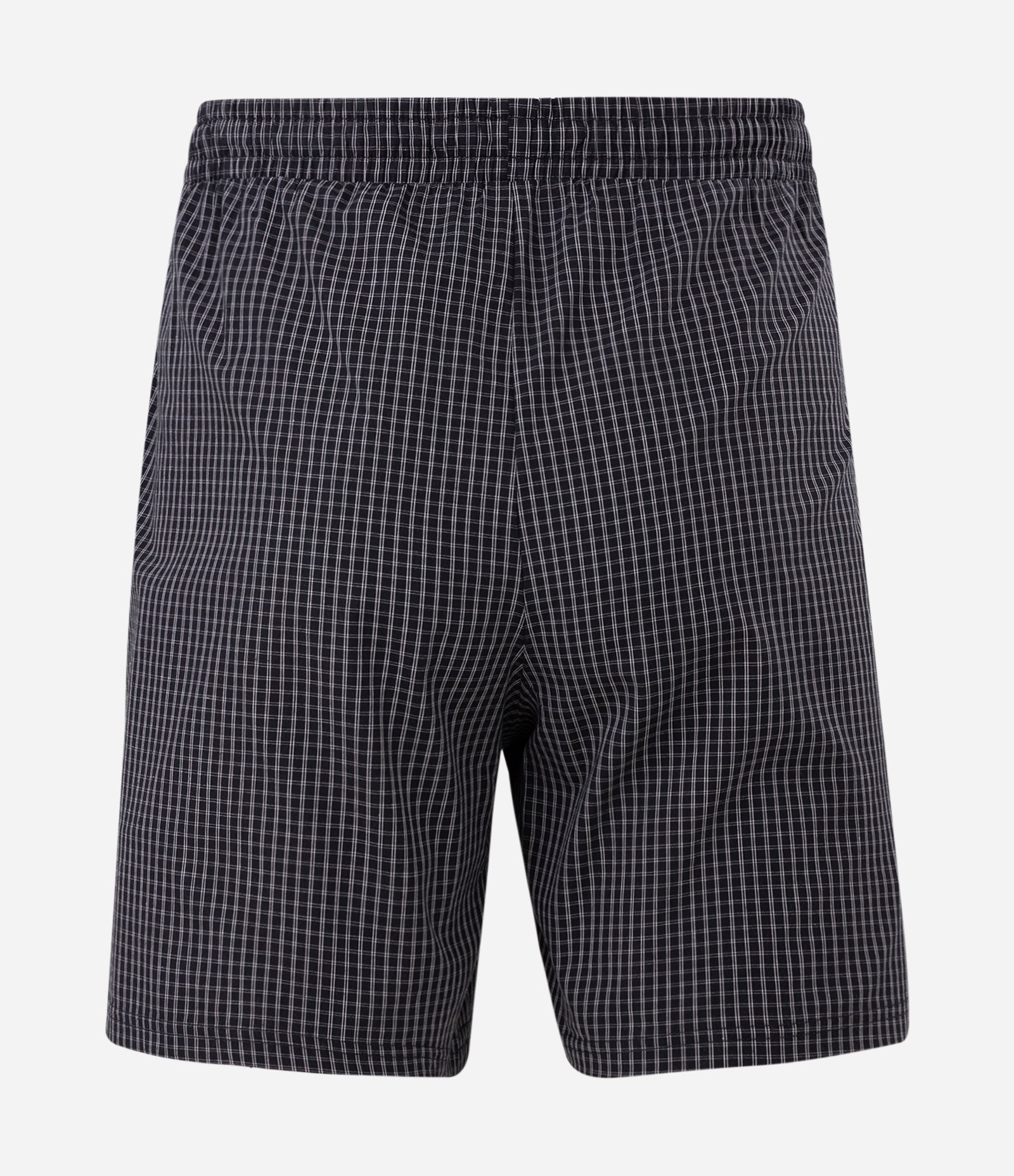 Pijama Curto em Algodão Xadrez Cinza 4