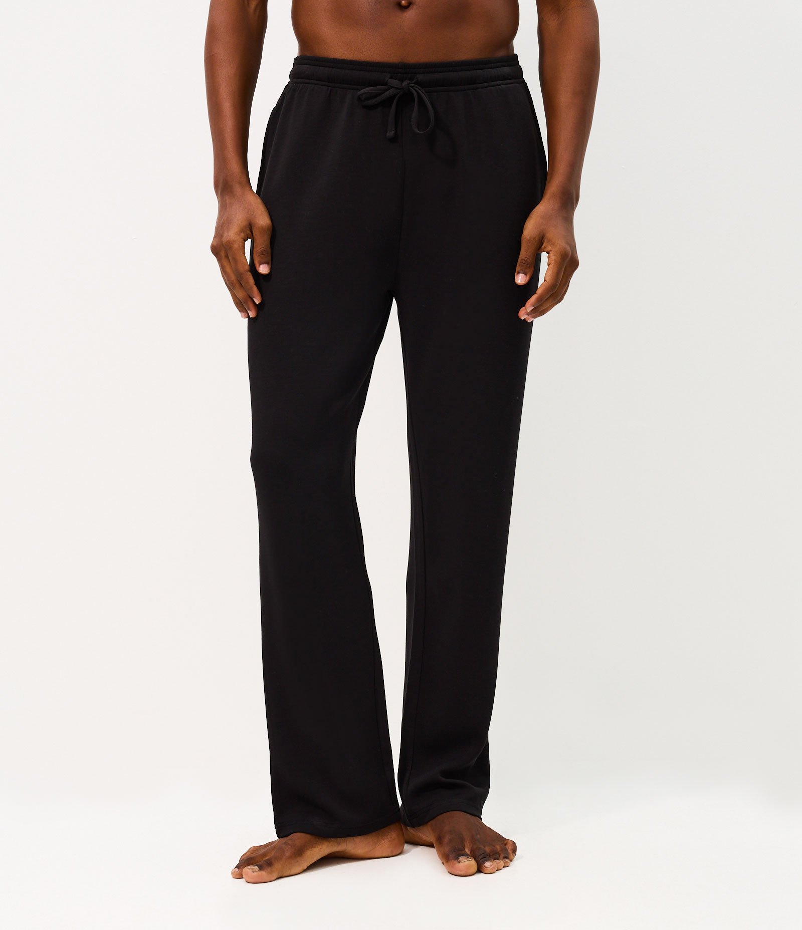 Calça de Pijama Longa Avulsa em Modal Preto 2