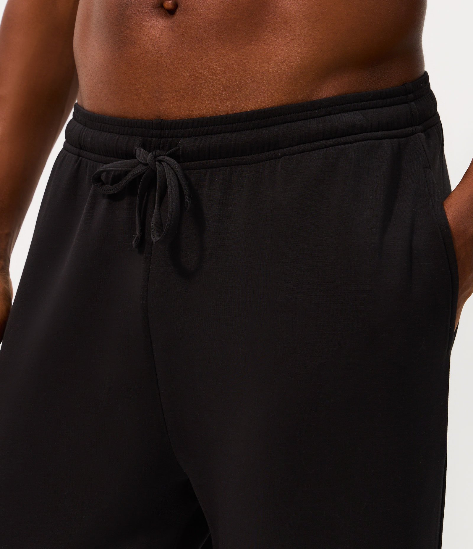 Calça de Pijama Longa Avulsa em Modal Preto 3