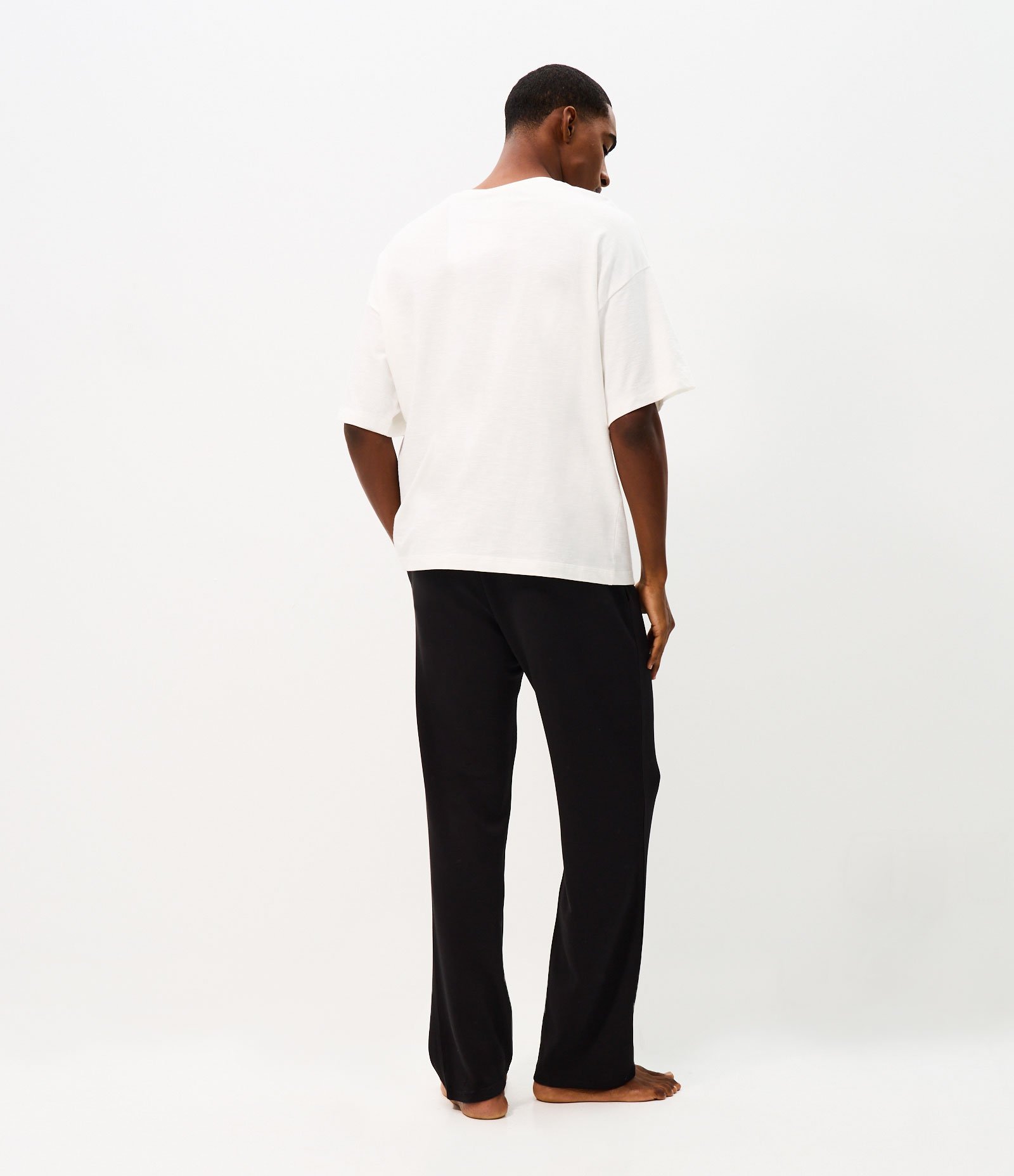 Calça de Pijama Longa Avulsa em Modal Preto 4