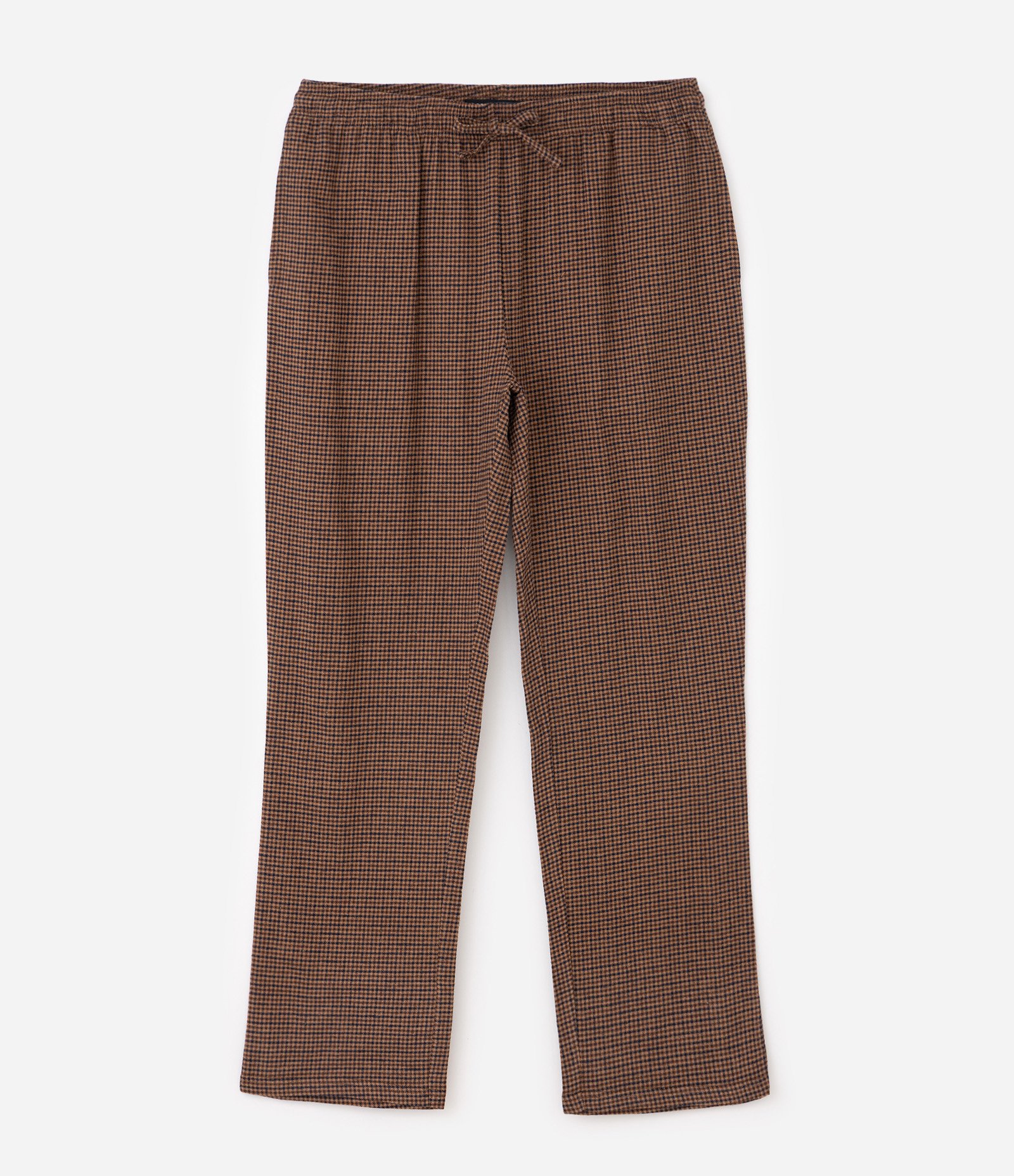 Calça Pijama Flanela Xadrez Avulsa Marrom 1