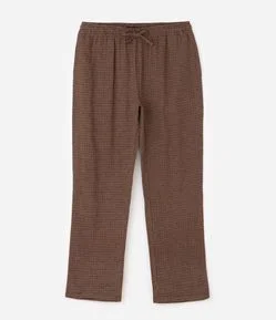Calça Pijama Flanela Xadrez Avulsa