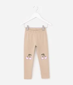 Calça Infantil com Estampa de Cereja – Tam 1 a 6 Anos