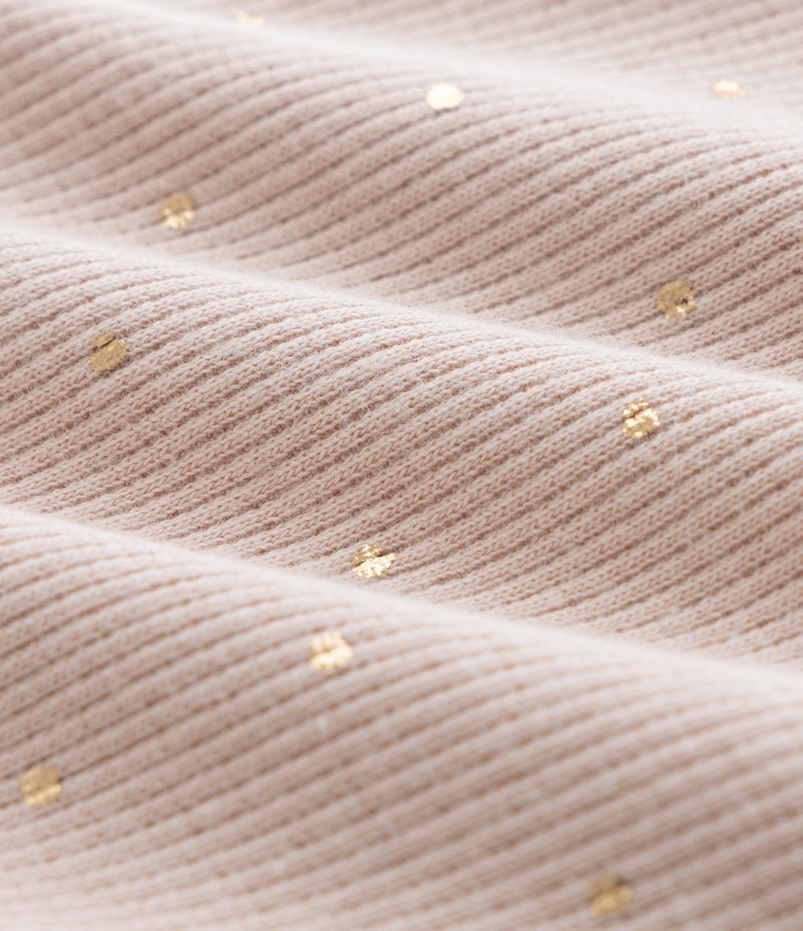 Calça Infantil Legging em Ribana com Poás Dourados – Tam 1 a 5/6 Anos Rosa 3