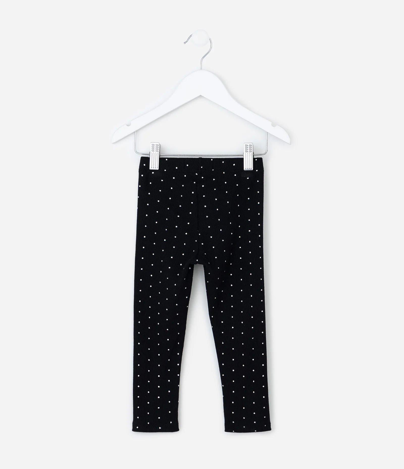 Calça Infantil Legging com Poás Metalizados – Tam 1 a 5/6 Anos Preto 3