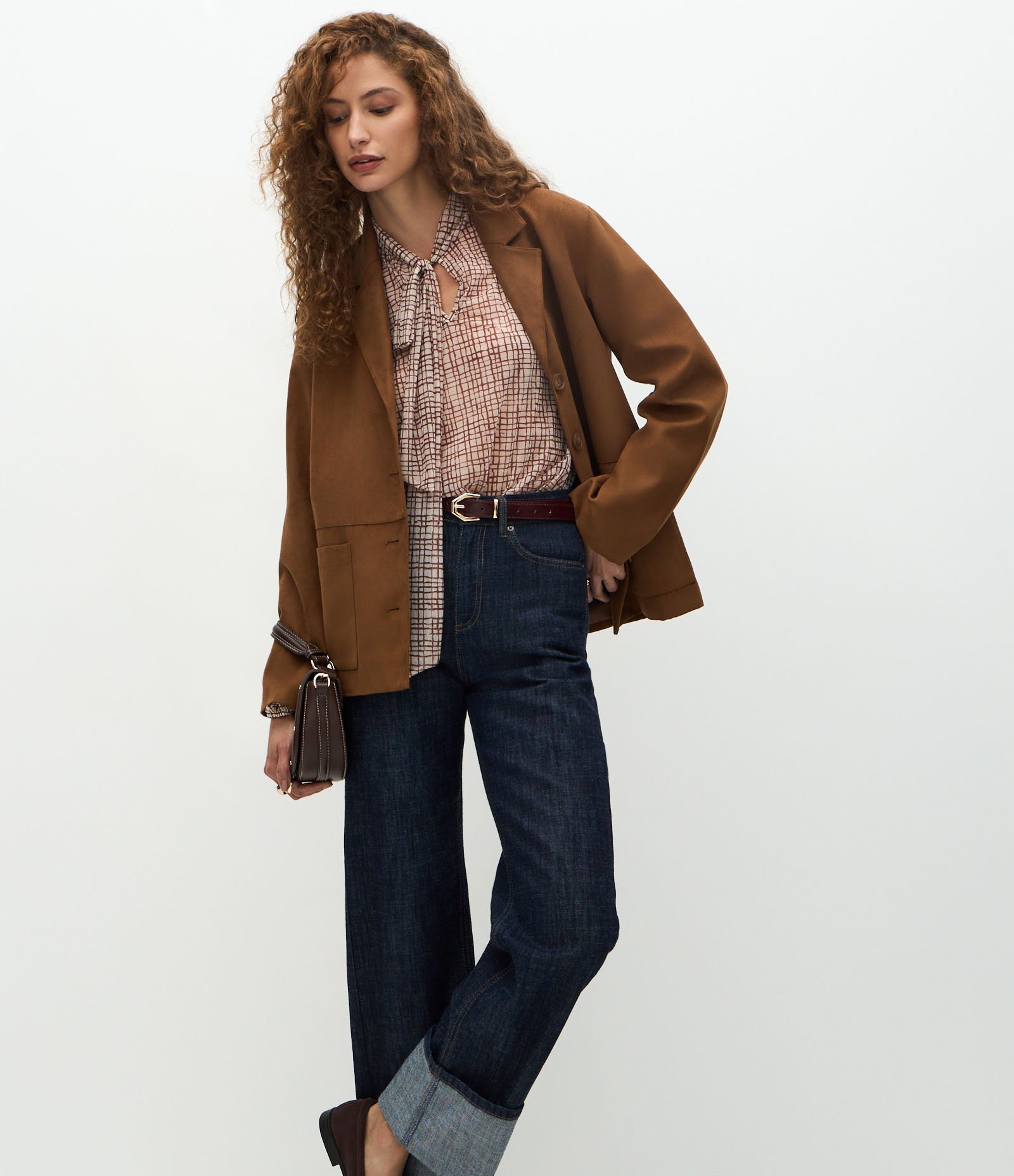 Calça Reta Comfort em Jeans com Cintura Alta Azul Escuro 2