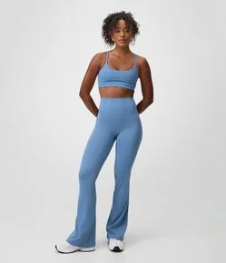 Calça Flare Esportiva com Cós Largo