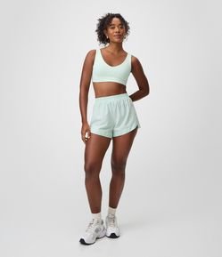 Bermuda Runner Esportiva com Listras Laterais